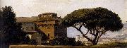 Pierre-Henri de Valenciennes View of the Convent of Ara Coeli with Pines painting